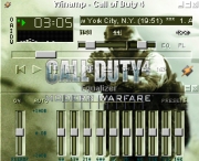 Call of Duty 4: Modern Warfare - Ansicht des Winamp Players im CoD4 Style