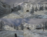 Wolfenstein: Enemy Territory - Standard Maps im Winter Style.