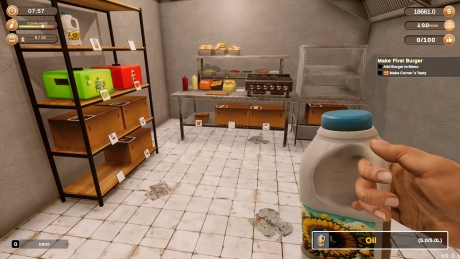 Corner Kitchen Fast Food Simulator: Screen zum Spiel Corner Kitchen Fast Food Simulator.